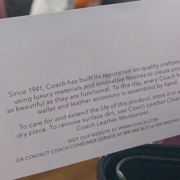 Men’s Coach Black Tri-Fold Pebble Leather Wallet - Picture 3 of 4